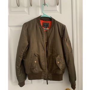 Olive Green Bomber Jacket